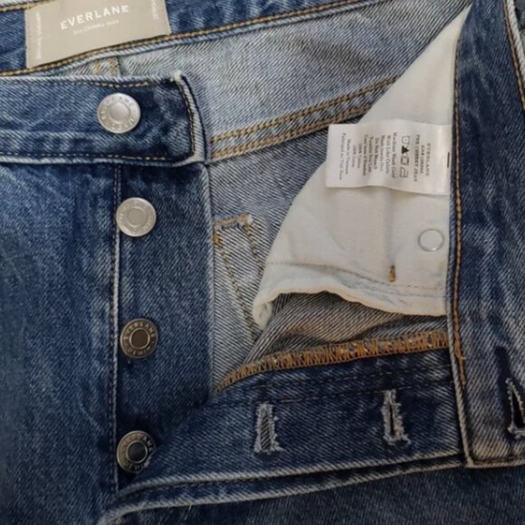Everlane Women's The 90's Cheeky Straight Button Fly Ankle Jeans Size 25 - Picture 7 of 15